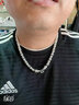夏豹 999龙头项链男士时尚嘻哈潮霸气链子足银龙骨链银饰男友礼物 约6.5毫米粗 约40克 长约51厘米 实拍图