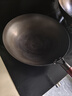 京严铁锅章丘炒锅正宗老式无涂层精铁不粘炒菜锅家用圆底煎锅燃气专用 【大家庭优选】有盖 适合5-7人  直径 34cm 【宗师级｜古法技艺｜三次开锅发货】 实拍图
