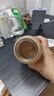 【京东物流送货上门】萌萌兔卡通水杯女牛奶玻璃杯创意便携杯子 咖色萌萌兔 330ml 1只 实拍图