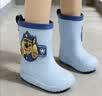 汪汪队立大功（PAW PATROL）儿童安全雨伞滚轮伞上学专用男孩女孩卡通太阳伞防晒 蓝色 实拍图