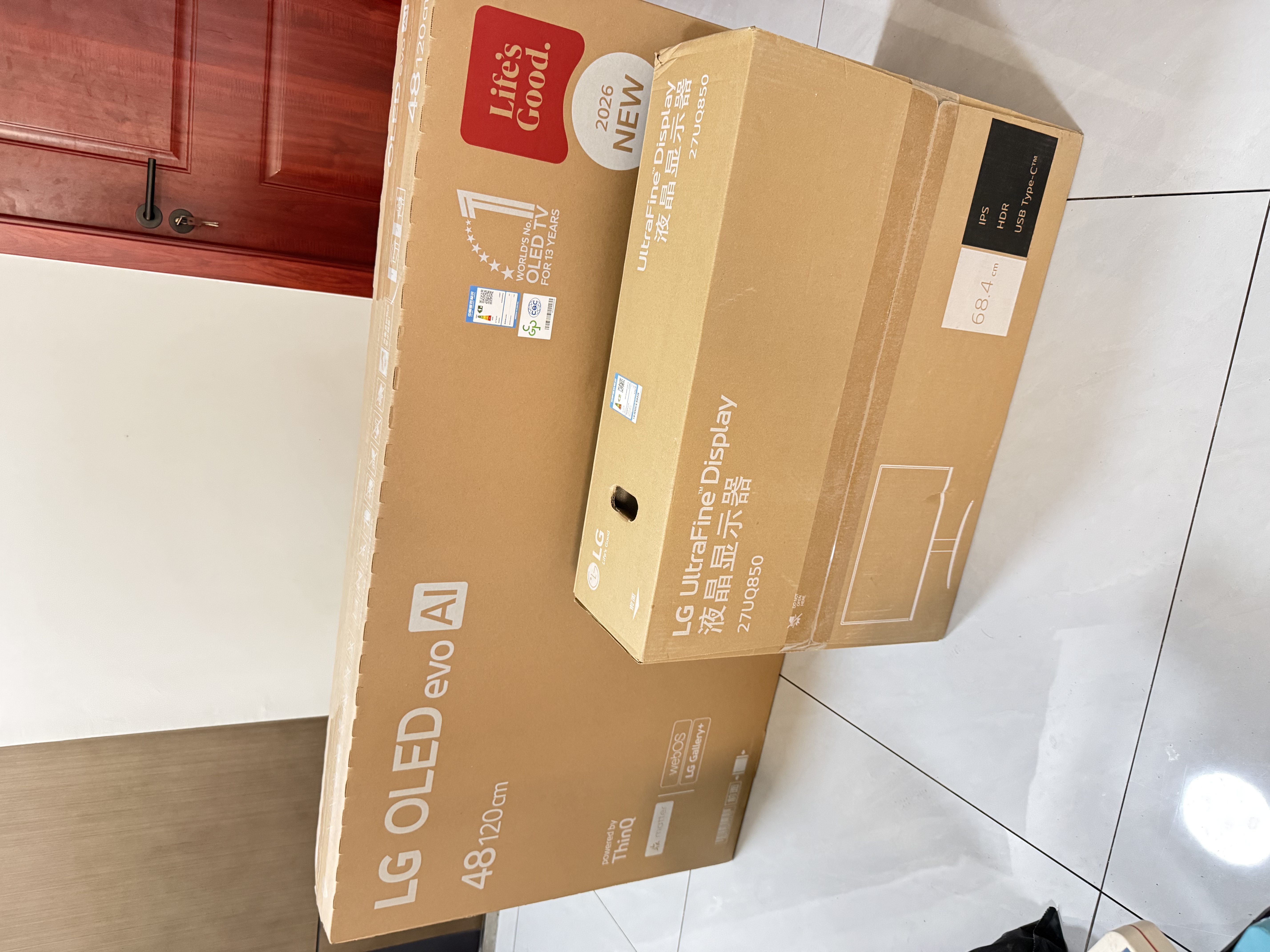 LG电视G6系列 48英寸OLED游戏电视 165Hz高刷 4K超高清专业电竞显示器OLED48G6PCA 实拍图