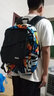 TRUFFLE潮流街头书包男涂鸦双肩包大容量个性撞色小学生减负背包女印花 实拍图