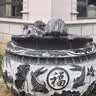 赋秀锦石雕鱼缸花盆门海仿古天然青石大水缸庭院荷花缸户外流水种花石缸 荷花鱼款【天然青石 整石雕刻】 肚直径80厘米高60厘米【 】 实拍图