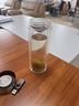 希诺双层玻璃杯高档商务办公车载水杯男家用透明泡茶杯子 345mL 实拍图