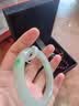芳晓清仓处理冰种玉手镯扁条飘绿飘花冰种老坑正圈翡翠处理手镯女款 53-54mm 实拍图
