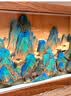 玺语千里江山图中古风立体剪纸装饰画纸艺客厅办公室外商非遗国风礼品文教文化用品 胡桃木色 17*37cm 实拍图