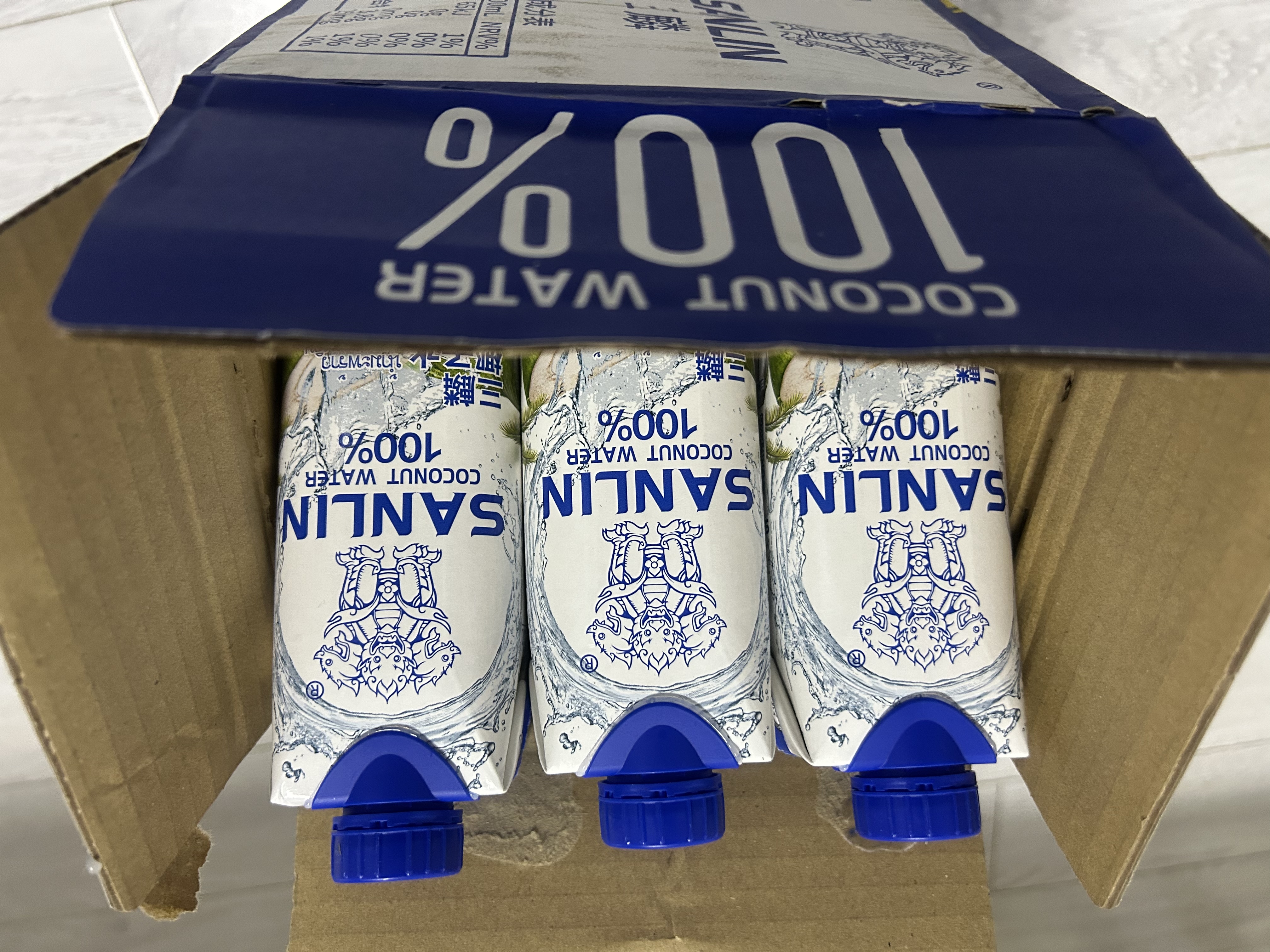 三麟100%椰子水330ml*12瓶 NFC椰青果汁富含天然电解质 泰国原装进口 实拍图