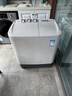 美的（Midea）半自动双桶洗衣机8公斤洗5.5kg脱水双缸波轮老人简易操作品质电机小巧不占地租房宿舍必备以旧换新 半自动 双缸 8kg 实拍图