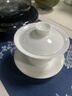 京红运真裸价·三才盖碗茶具羊脂玉白瓷悬停盖杯茶碗泡茶杯 实拍图