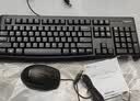 罗技（Logitech）MK120 键鼠套装 有线键鼠套装 办公键鼠套装 电脑键盘 USB即插即用 全尺寸 黑色 实拍图