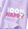 史努比（SNOOPY）【2件装】童装儿童短袖T恤男女童纯棉夏装 粉FUN+紫100% 140 实拍图