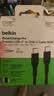 贝尔金（BELKIN）苹果充电线 数据线type-c 苹果17充电 手机快充线 USB-C电源线电脑快充线 2米编织款 黑色 CAB024 实拍图