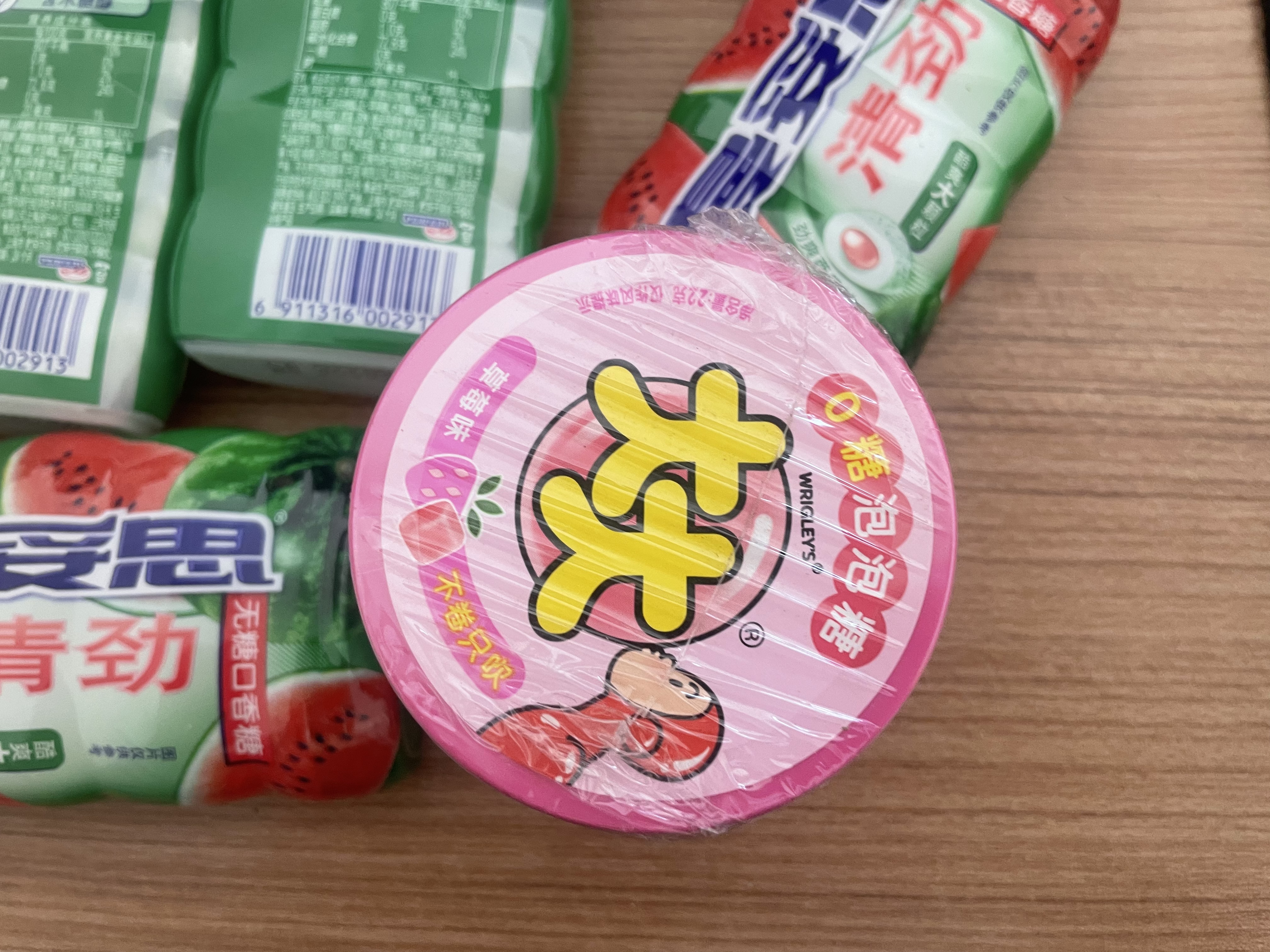 绿箭 大大泡泡糖不卷只吹口香糖 3盒装约66g 儿童零食糖果 口气清新糖 实拍图