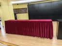 布将军 定制会议室桌布长方形加厚绒布台布商务办公展厅乒乓球台桌裙套 暗红色 布将军定做下单 实拍图
