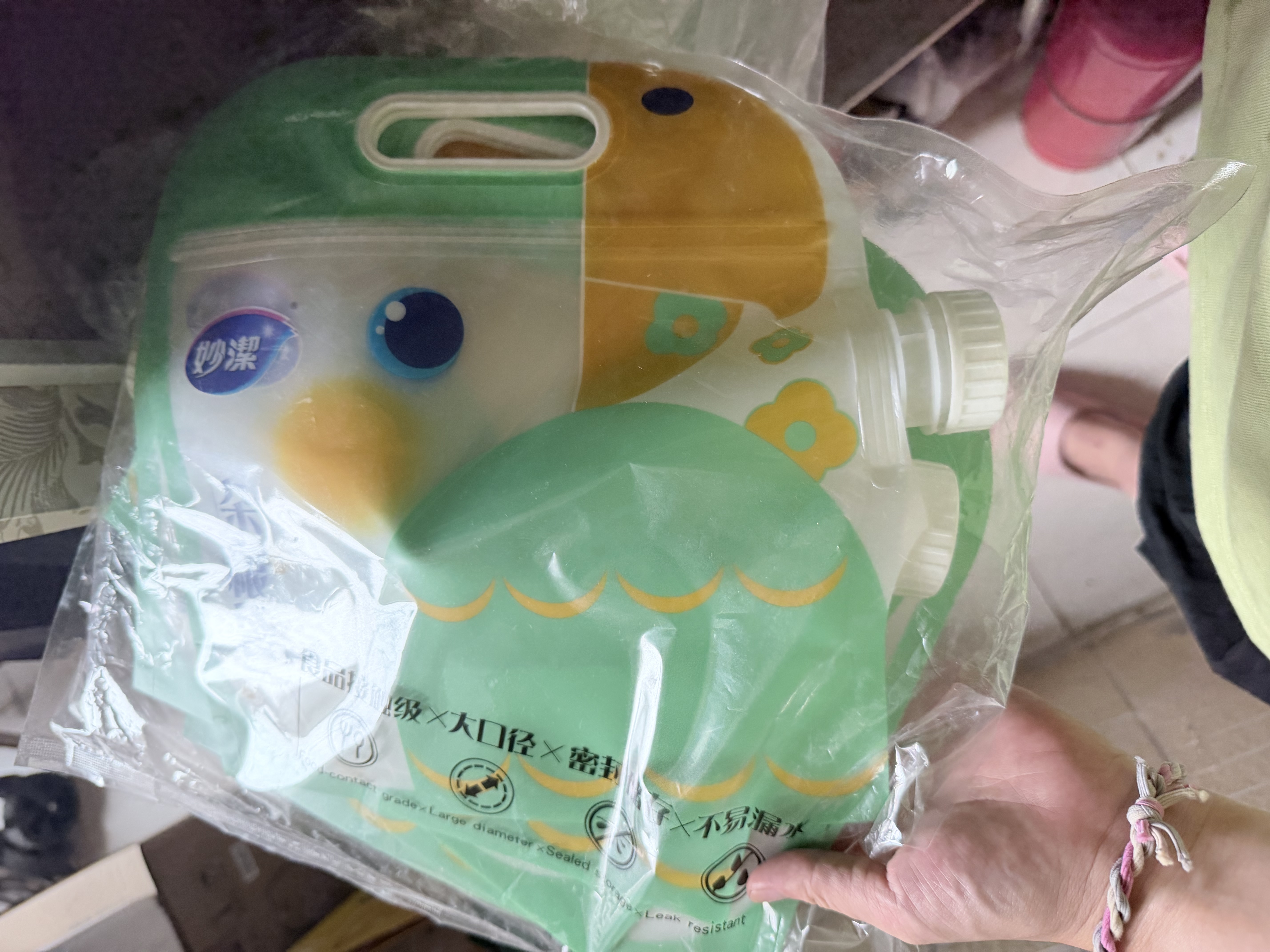 妙洁干湿两用杂粮收纳袋大口径敞口 外出携带 防虫可冷藏食品级3L*5只 实拍图