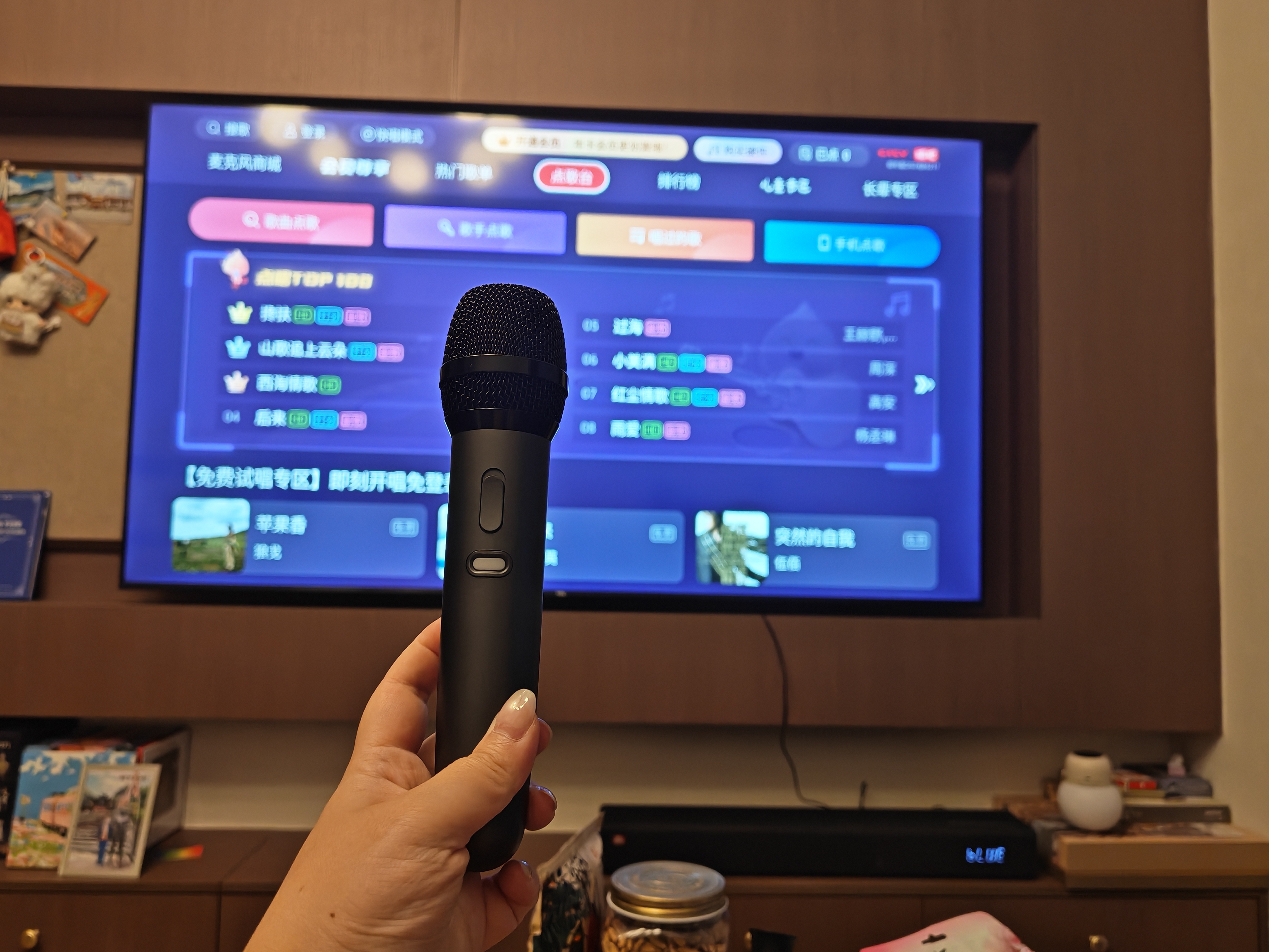 唱吧小巨蛋L1家庭k歌音响一体机 家用电视ktv话筒无线蓝牙桌面音箱套装 户外专业唱歌神器生日礼物 实拍图