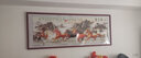 佳得雅新中式客厅装饰画沙发背景墙壁画字画山水画靠山图办公室风景挂画 宝地福居A1 85*230cm宣纸锦绫+有机玻璃+胡桃色实木框（大气款） 实拍图