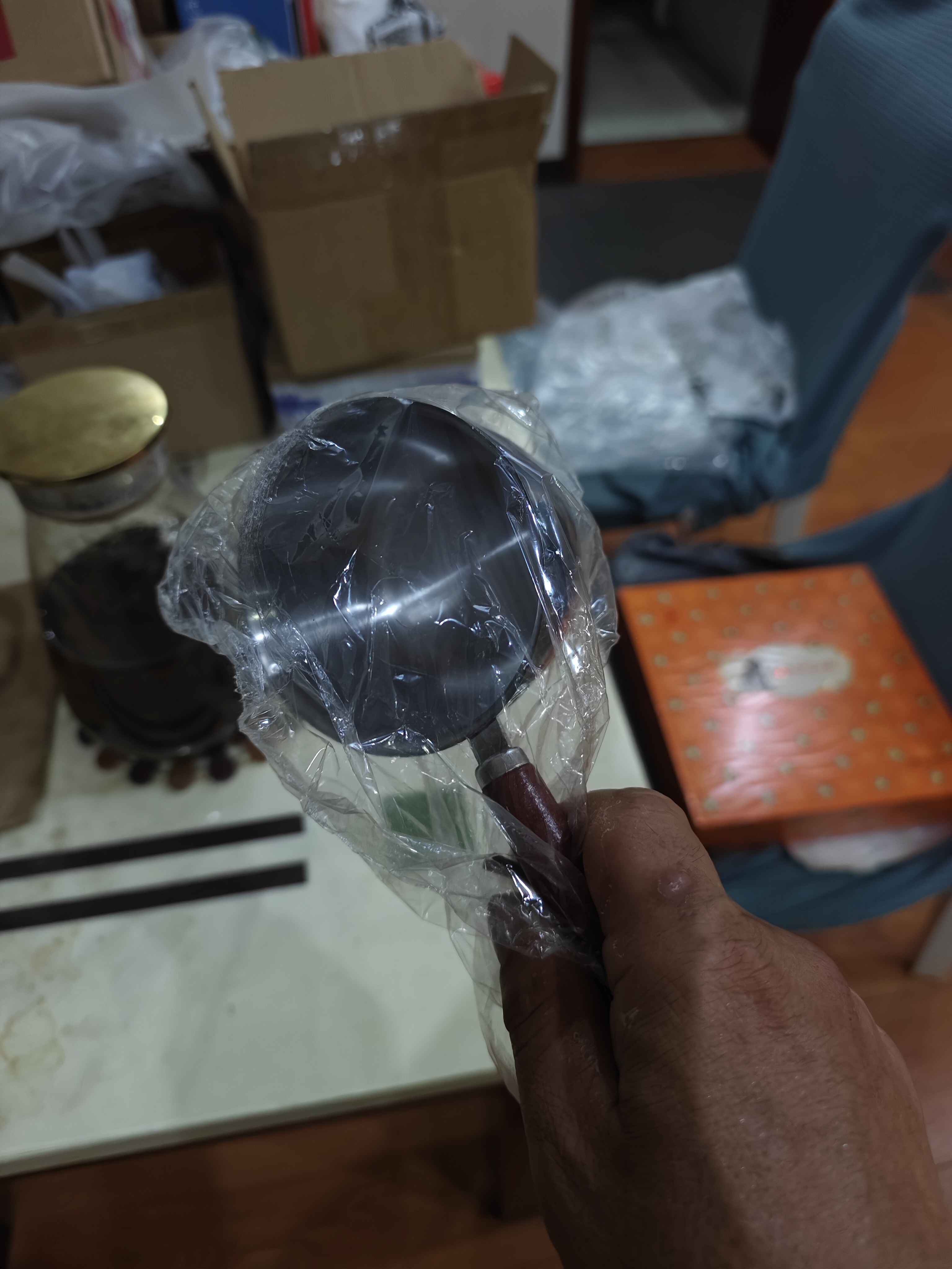 热油小锅泼油锅加厚不锈钢木柄防烫带刻度双倒流口不挂油无涂层 【木柄】爆款300ml 实拍图