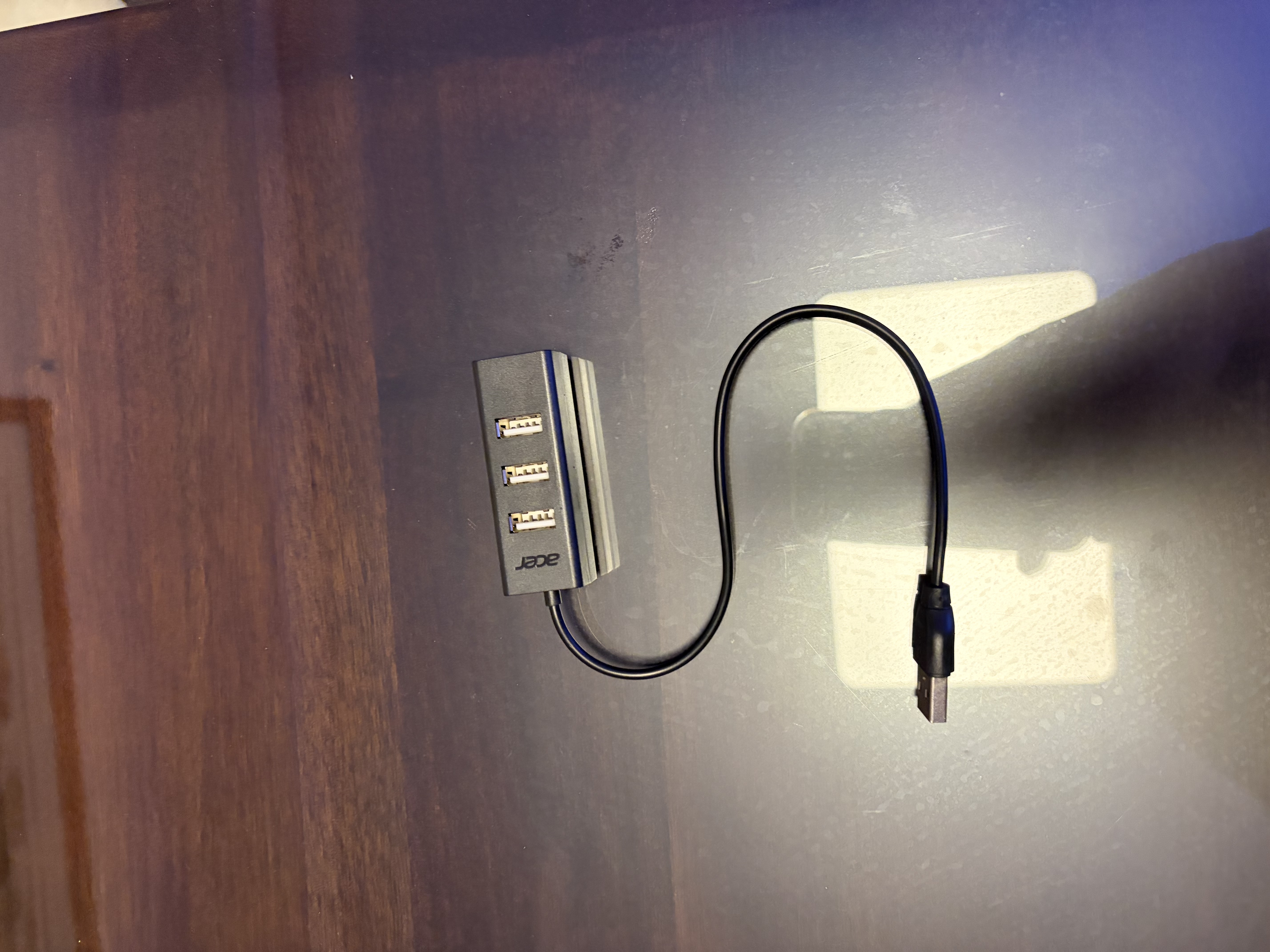 宏碁（acer）USB分线器 高速4口HUB集线器扩展  笔记本台式电脑手机一拖四多接口延长线转换器 实拍图