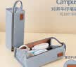 国誉笔袋Campus牛仔手提式笔盒大容量学生文具盒收纳便携铅笔袋办公文具 1个装 浅蓝 WSG-PCD23LB 实拍图