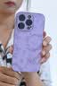 圣图朗液态小羊皮草莓小熊适用iphone17promax苹果15手机壳13新款14plus高级感女12全包16卡通男11保护套 液态小羊皮草莓小熊-草紫色 iPhone 14 Pro 实拍图