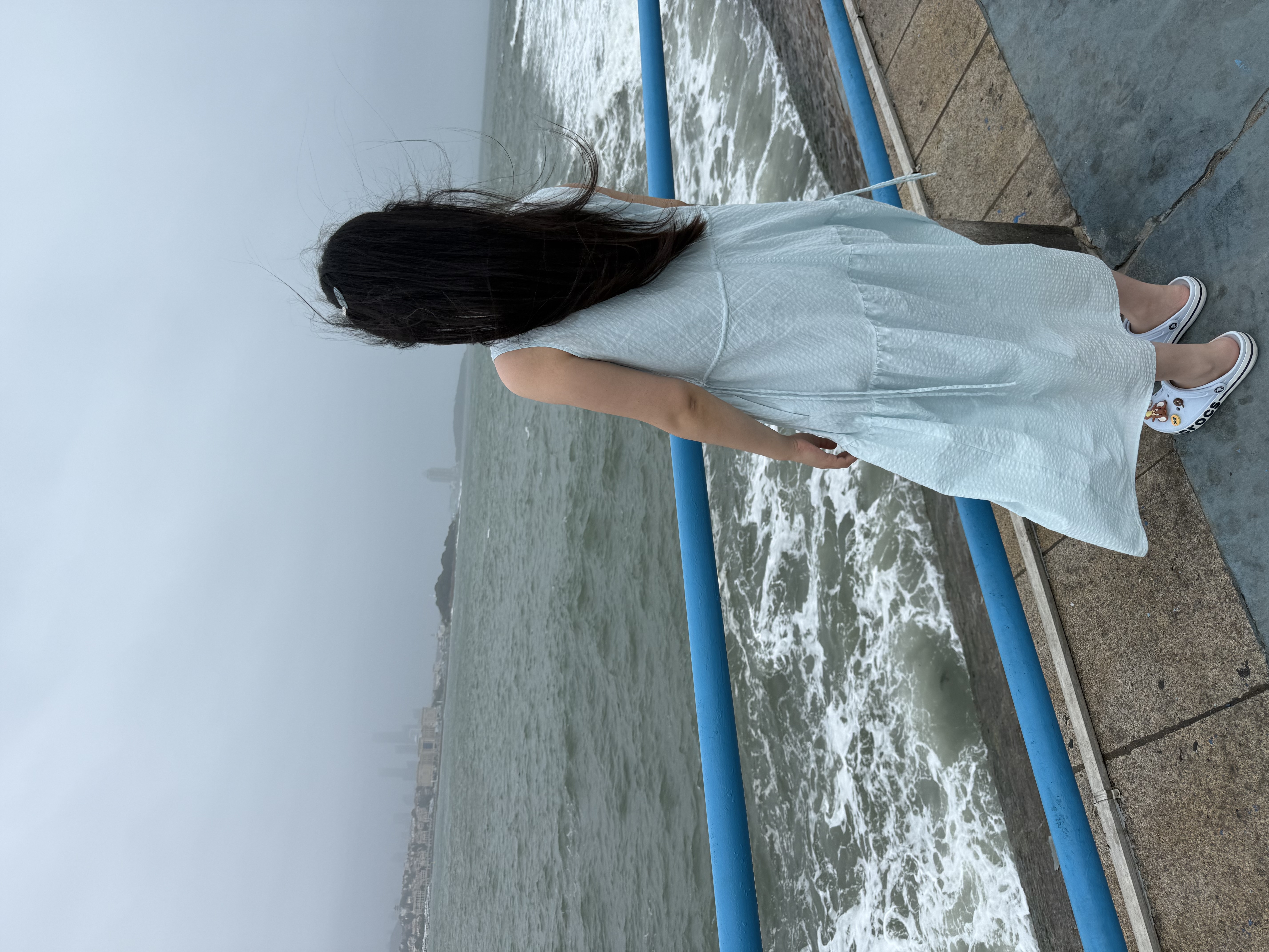 优衣库棉麻层叠连衣裙/无袖女装裙子26春夏新款482788 60 浅蓝色 L 实拍图