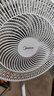 美的（Midea）【加大网罩】七叶轻音柔风电风扇/家用省电落地扇/小型台式电扇/广角摇头大风力宿舍风扇 SAE35CA1 实拍图