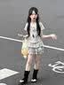 学院风女童套装夏季2026新款儿童短袖短裙薄款夏装女大童韩系穿搭 套装【T恤+蛋糕裙+星星挂件】 150 实拍图