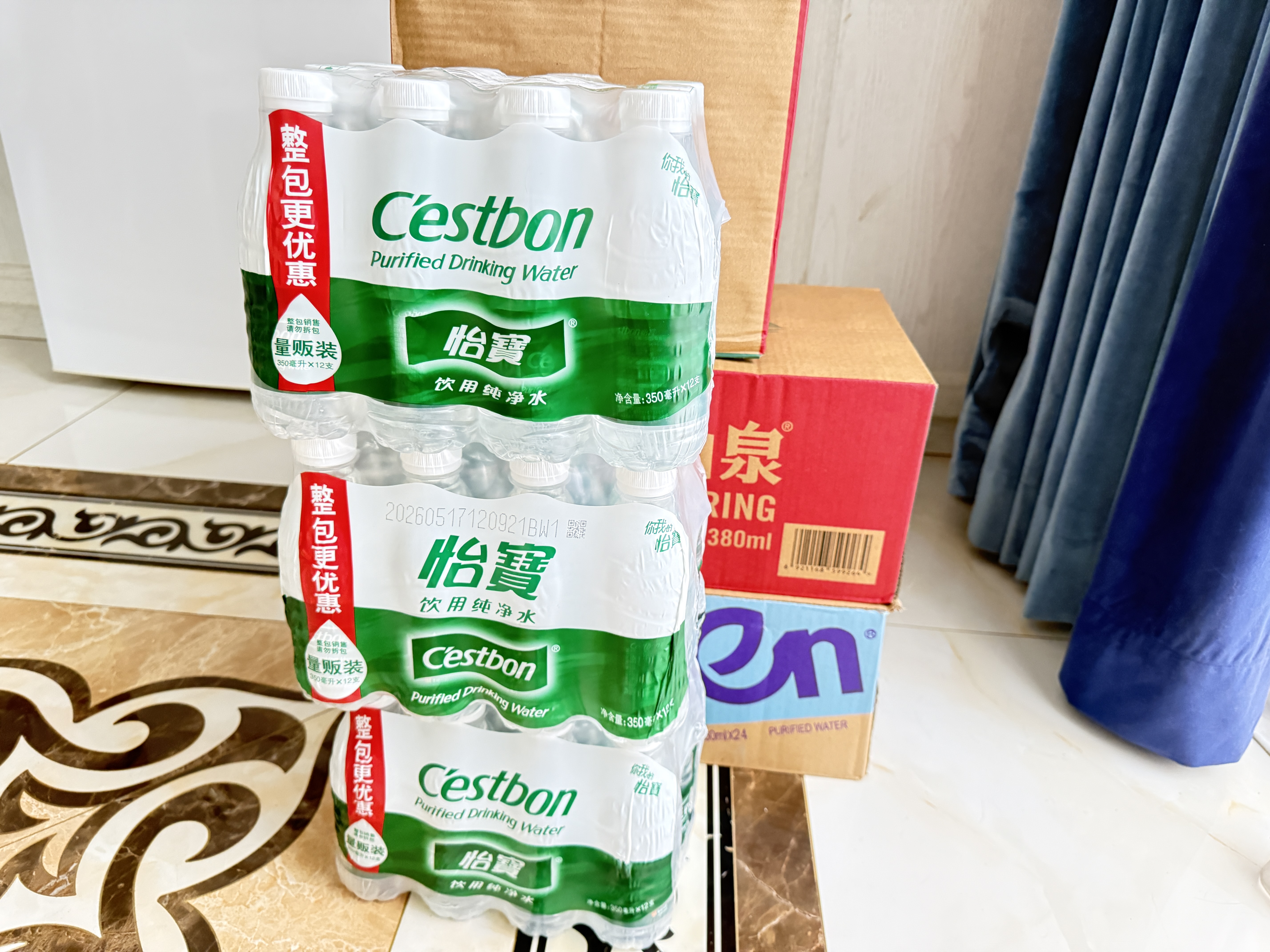 怡宝 饮用水 纯净水350ml*12瓶 量贩装 实拍图
