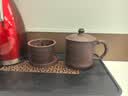 君礼轩紫砂杯宜兴手工四件套茶杯茶水分离功夫茶具礼盒装清风刻竹500ml 实拍图