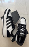 adidas ENTRAP美式校园风运动鞋少年感复古篮球风板鞋阿迪达斯 白色/黑色   42 实拍图