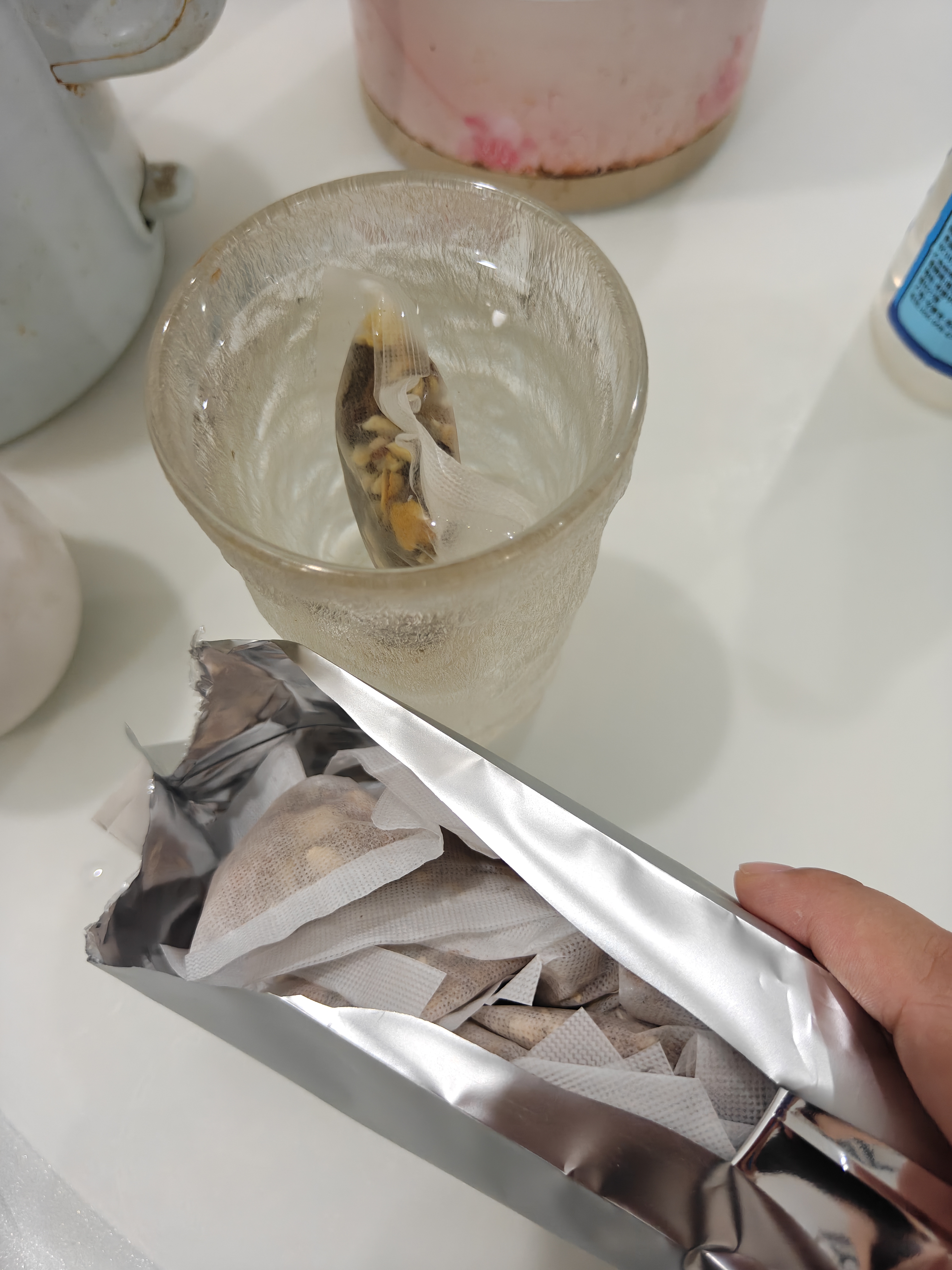 同仁堂五指毛桃土祛身湿茶除去气湿茶健排脾湿芡实茯苓陈皮养生茶4g*40 实拍图
