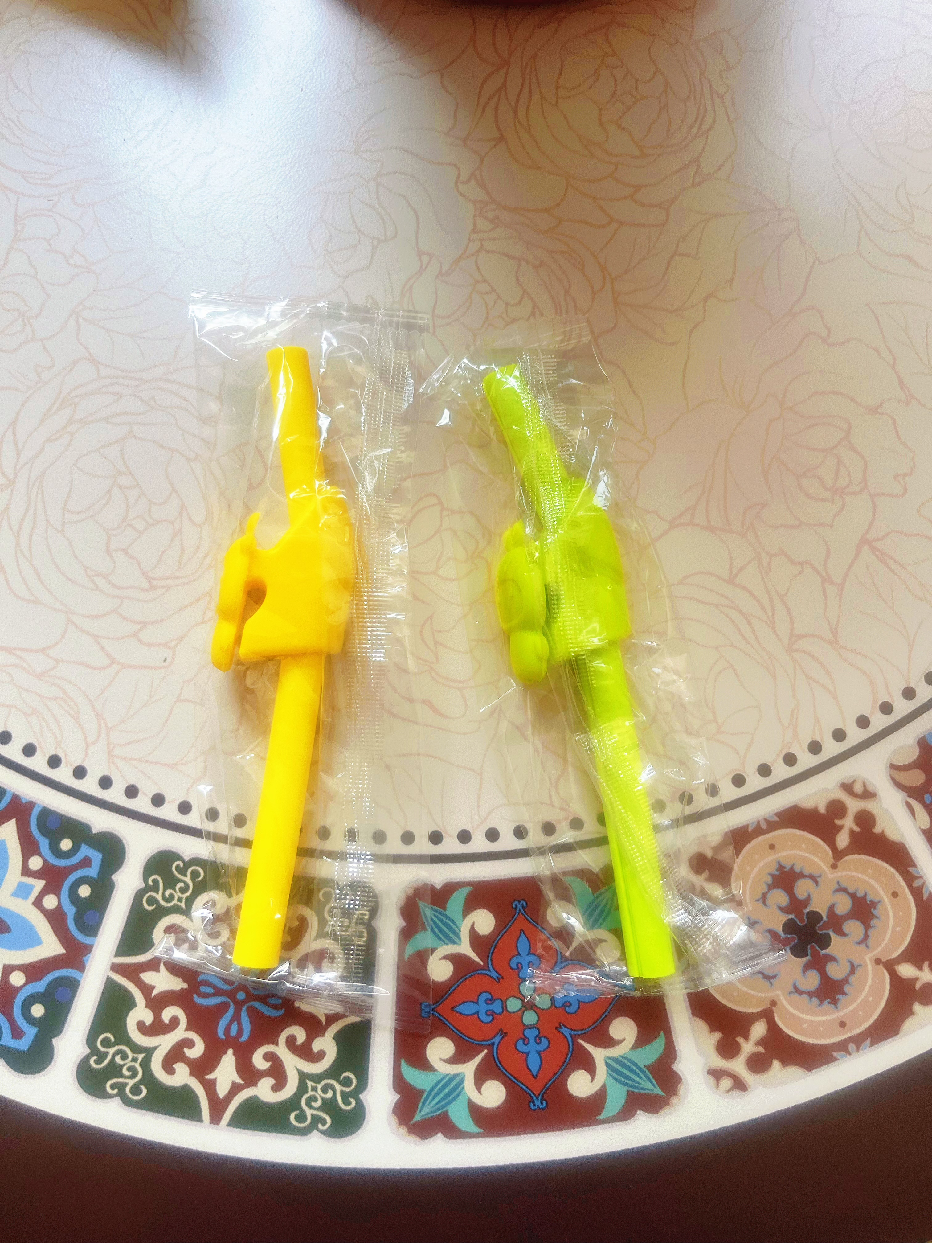 COOKSS宝宝吸管喝汤喝水神器儿童硅胶带卡扣辅食专用婴儿喝粥可拆洗防呛 实拍图