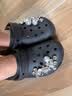 卡骆驰（CROCS）白鹿同款云朵洞洞鞋|206750 黑色-001 36/37(230mm) 实拍图