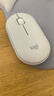 罗技（Logitech）PEBBLE 2.0 无线蓝牙鼠标 静音鼠标 办公鹅卵石便携 升级Pebble2代 白色 实拍图
