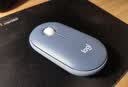 罗技（Logitech）LOGITECH PEBBLE 无线蓝牙鼠标 轻音鼠标 办公鹅卵石造型 轻薄便携 时尚小巧 品月蓝 实拍图