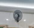 美的（Midea）壁扇壁挂式电风扇轻声宿舍摇头商用挂墙风扇食堂大风力工业工厂厅壁扇摇头牛角扇电扇 16吋五叶机械拉绳款-FWA40YA 实拍图