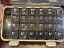 维简大格分装药盒便携式一周旅行随身药品收纳盒密封防潮多功能28分格 实拍图