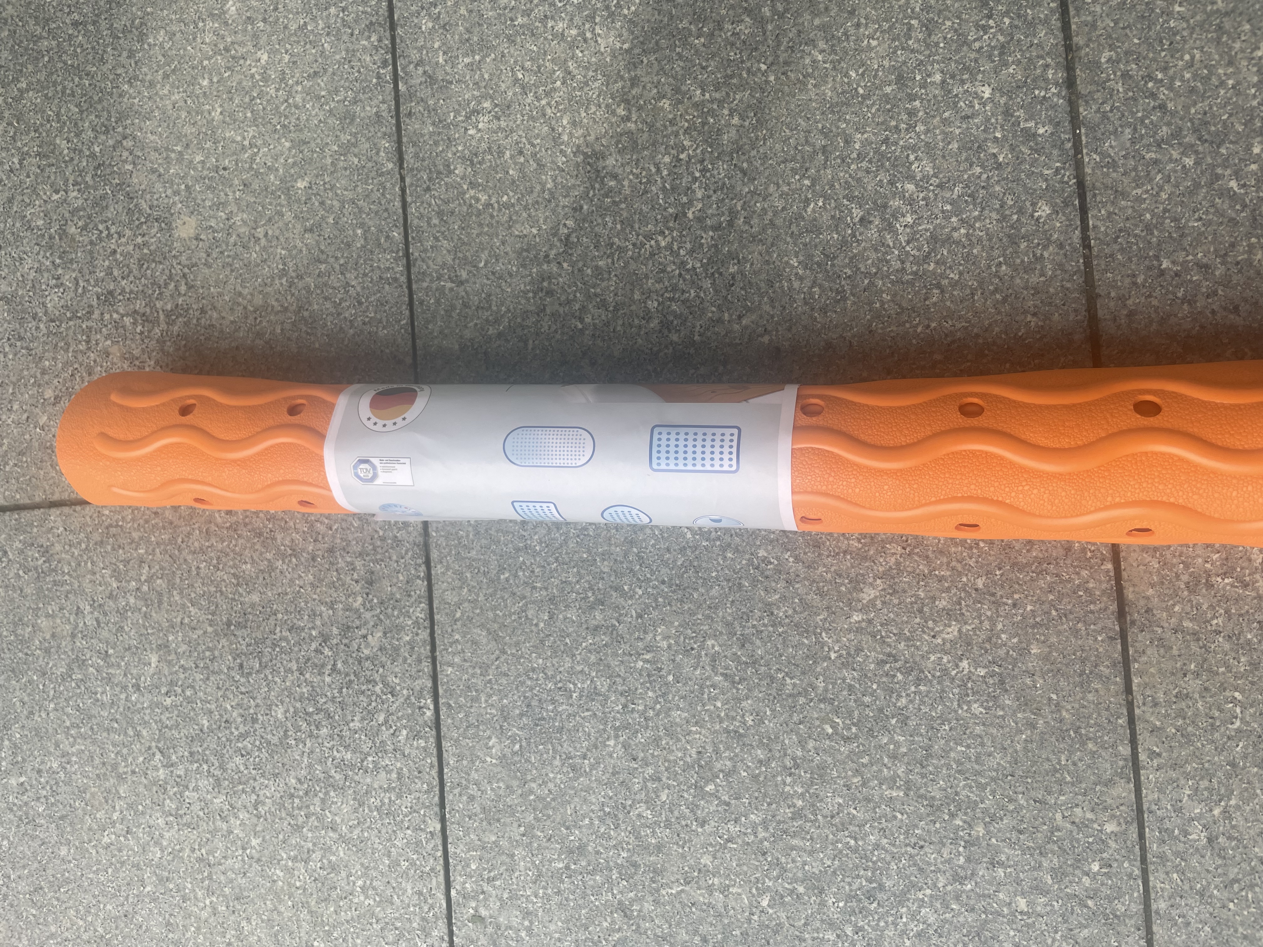 RIDDER德国进口TPE浴室防滑垫 卫生间止滑地垫 橘色54*54cm 实拍图