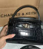 CHARLES&KEITH鳄鱼纹手提包斜挎婚包包女包生日礼物送女友CK2-50270880-1 实拍图