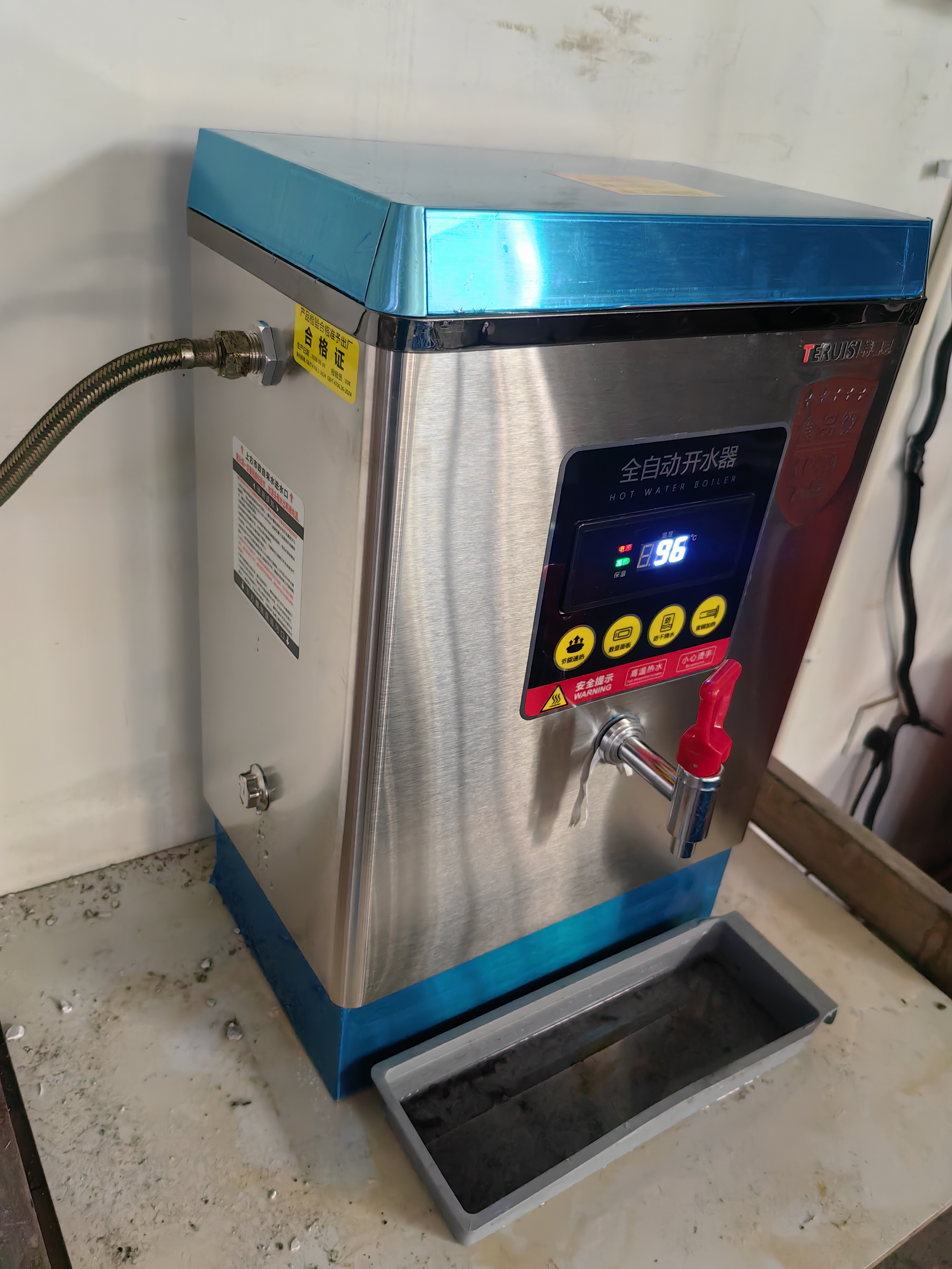 特睿思（TERUISI）开水器商用开水机烧水器电热大容量热水器工地用烧水机饭店酒店工业食堂不锈钢水箱 30L/H-220V 实拍图