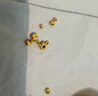 御邪转运珠纯金珠子999足金七夕情人节礼物金珠配珠手链送礼礼物女 3mm[光面]0.03g标准版 实拍图