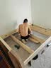 全友家居 现代简约原木风主卧室床1.5米x2米小户型双人家用高脚床 实拍图