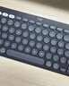 罗技（Logitech）时尚系列K390无线蓝牙键盘 超薄便携 K380升级版 黑色 79键 实拍图