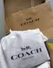蔻驰（COACH）【七夕礼物】奥莱女士女包经典标志FIONA 24号拉链托特包单肩手提 IM/沙黄色/粉笔白色 实拍图