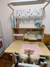 童博士儿童学习桌椅套装实木可升降写字桌小学生书桌课桌椅子阳光桌C12 1米实木桌+光谱大路灯+追背椅 赠学习大礼包 实拍图