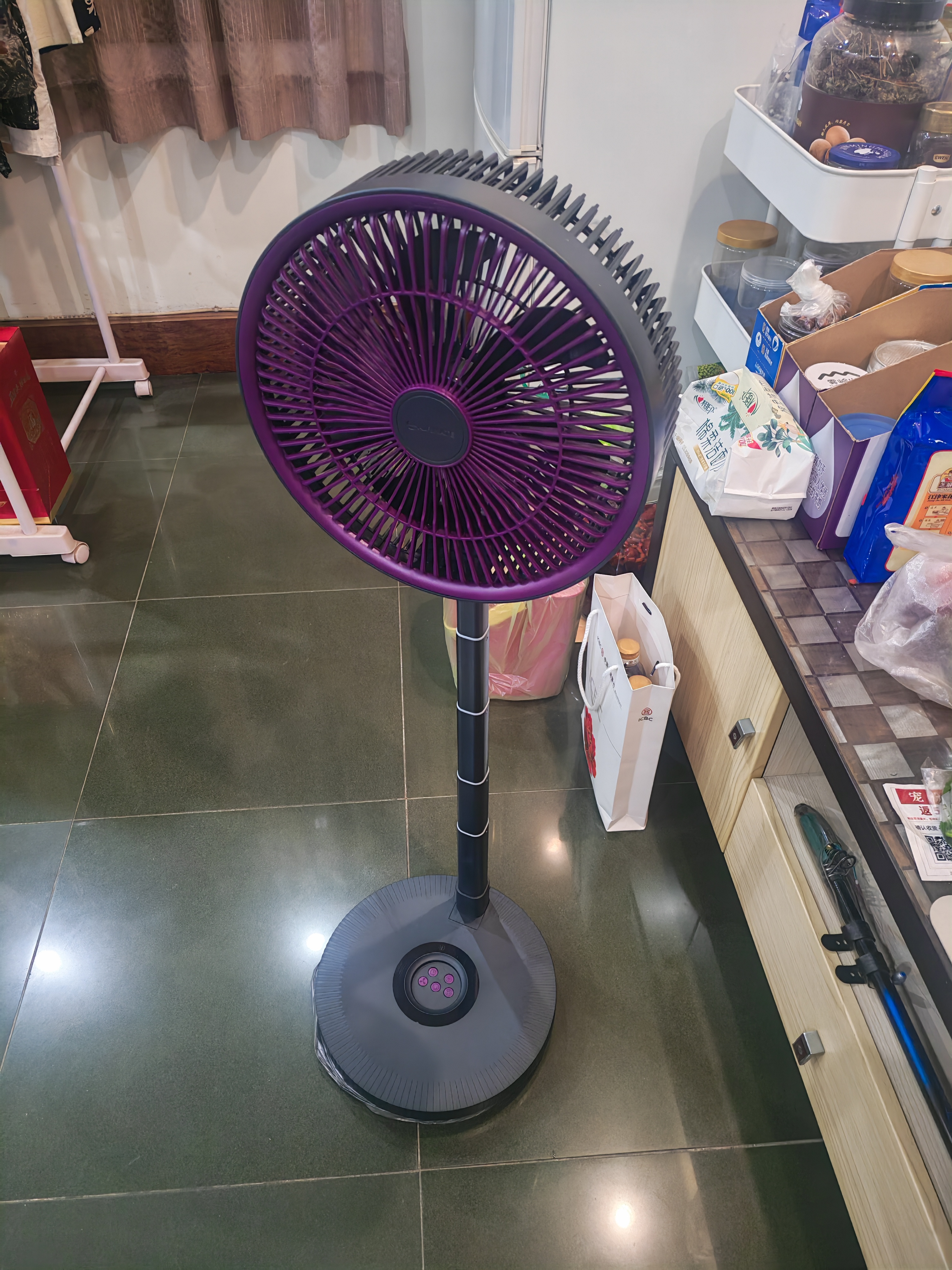 艾美特（AIRMATE）空气循环扇电风扇直流变频伸缩折叠收纳落地扇家用户外便携桌面电扇卧室安静轻音学生小风扇 实拍图