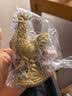 吉善缘 全铜鸡摆件 12生肖大公鸡金鸡家居客厅开业乔迁店铺装饰工艺礼品 高11cm黄铜 实拍图