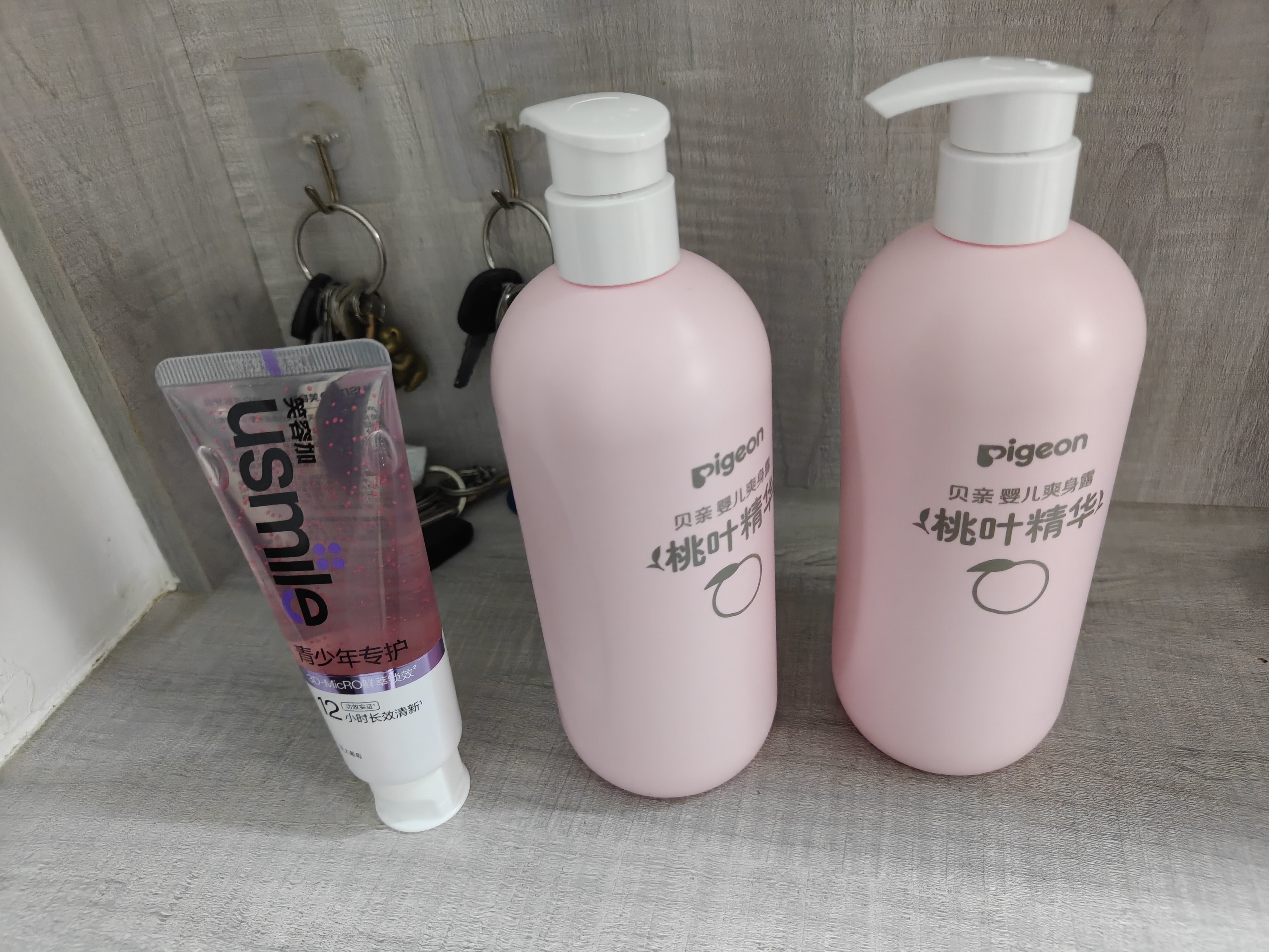 贝亲（Pigeon）桃叶精华 婴儿液体爽身露 家庭装 四季通用 480ml IA286 实拍图