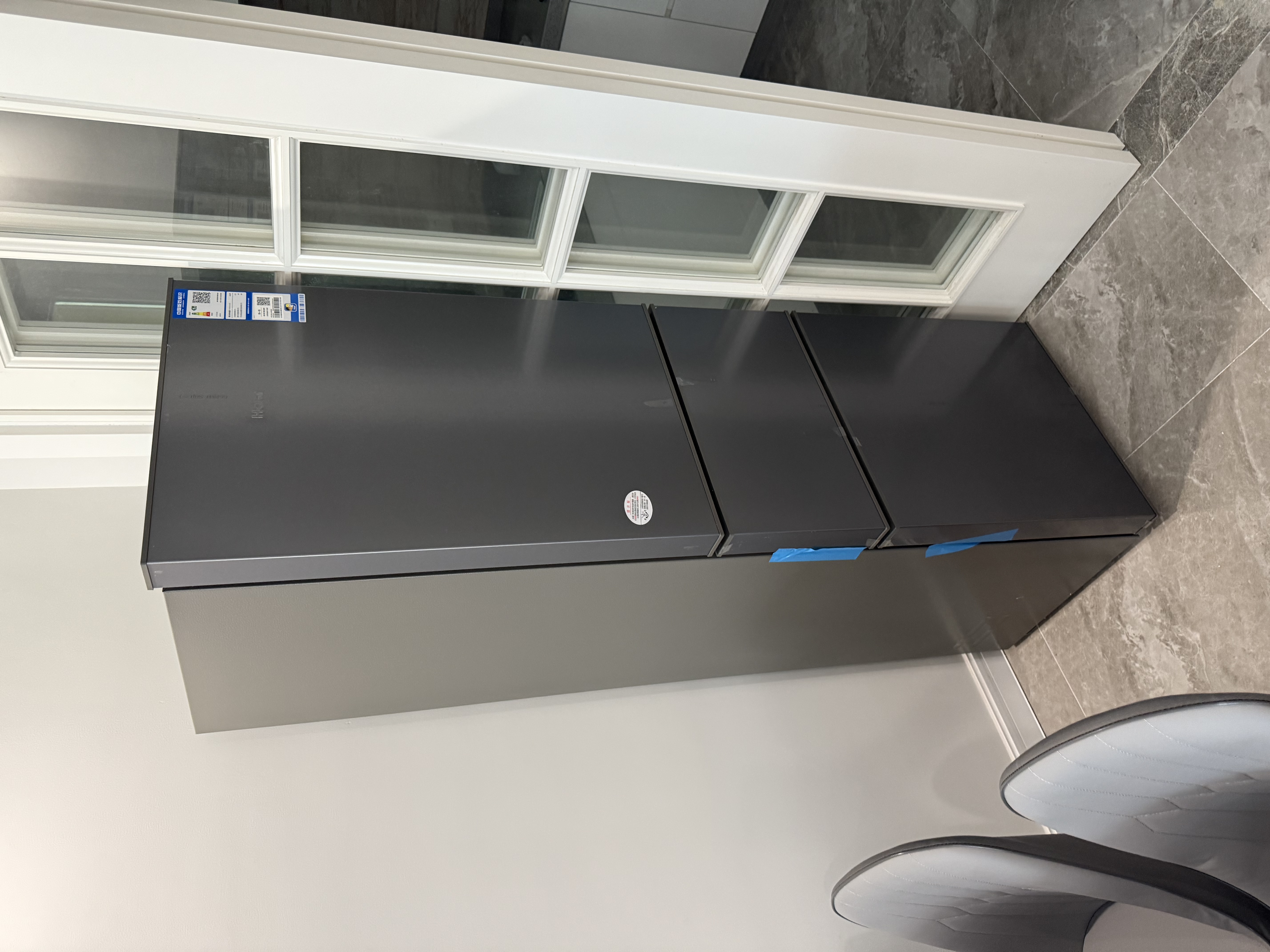 Haier海尔冰箱小型三开门230升大容量一级能效家用冰箱超薄冷藏冷冻3-4人小户型小冰箱2026年新款电冰箱 230升一级能效+35分贝低噪+007软冷冻 实拍图